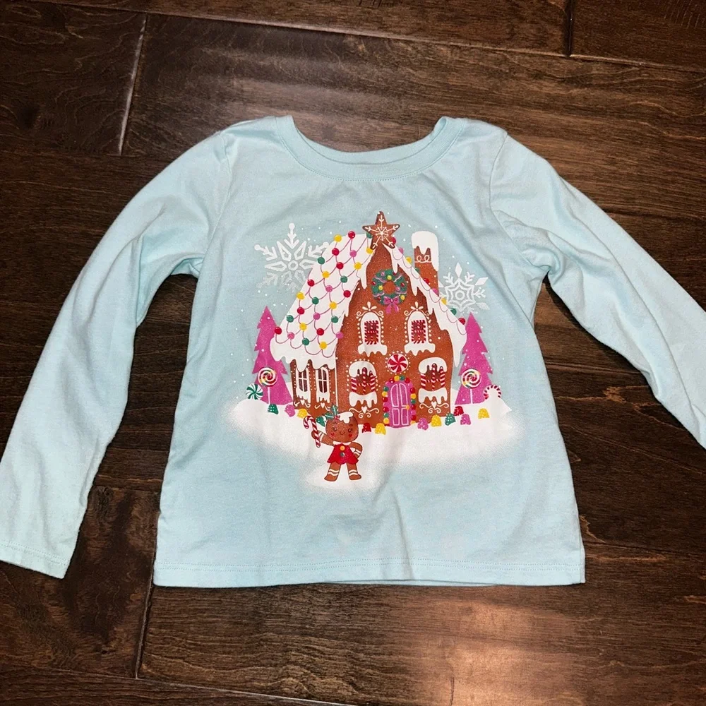 The Childrens Place Long Sleeve Tees Bundle Holiday Christmas Size 3T